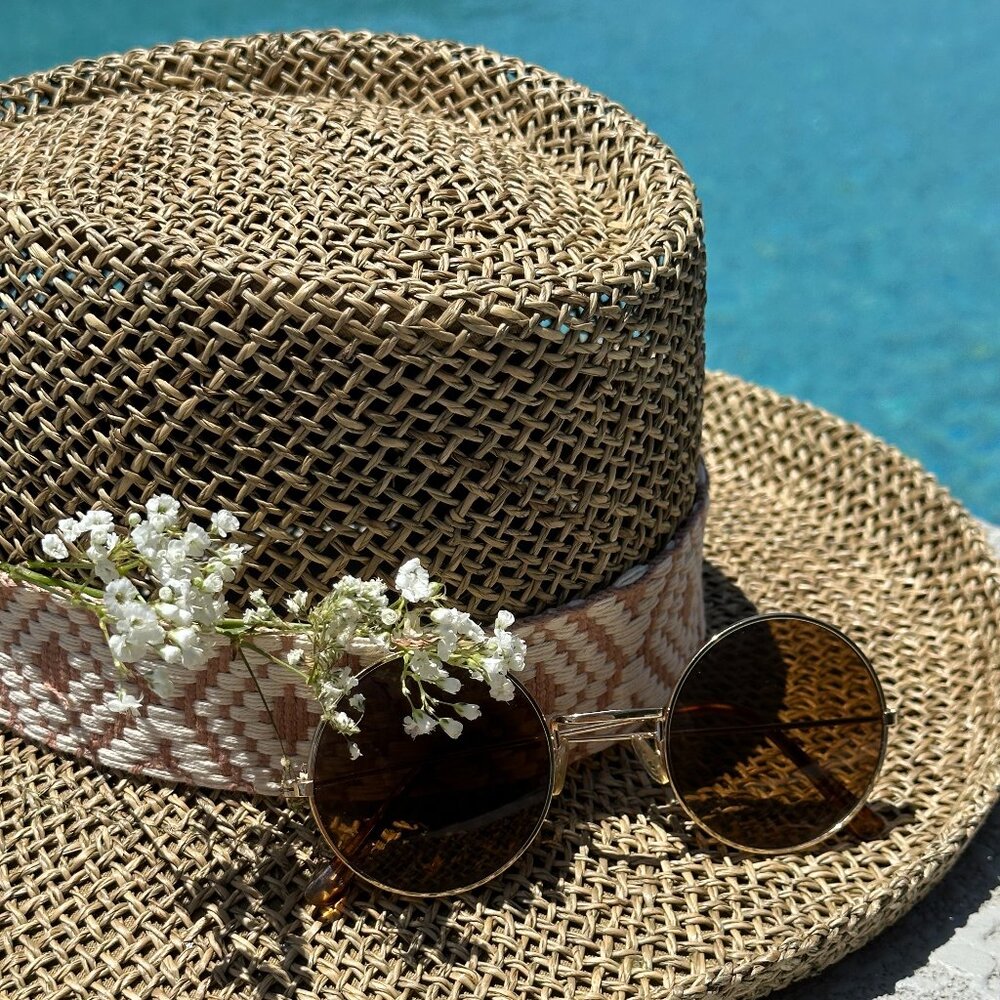 Olive & Pique Seagrass Gambler Hat